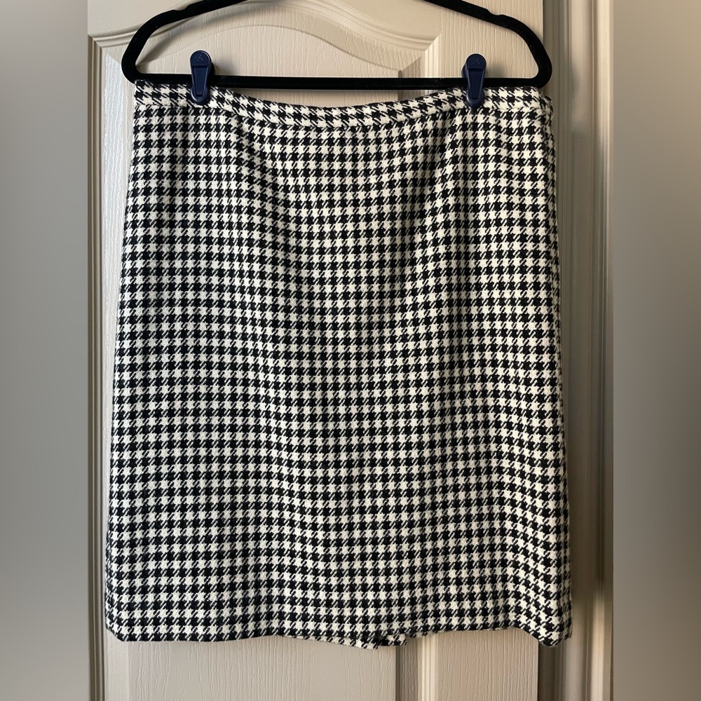 Lauren Ralph Lauren Houndstooth Pencil Skirt